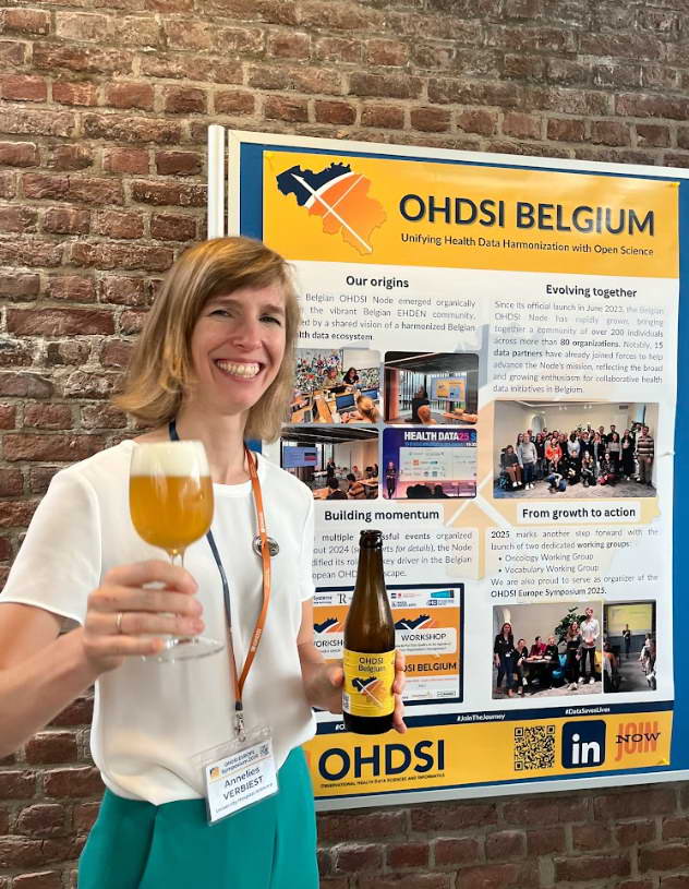 Participants at an OHDSI Belgium event